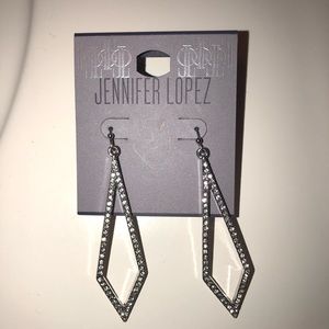 Jeniffer Lopez Silver Earrings